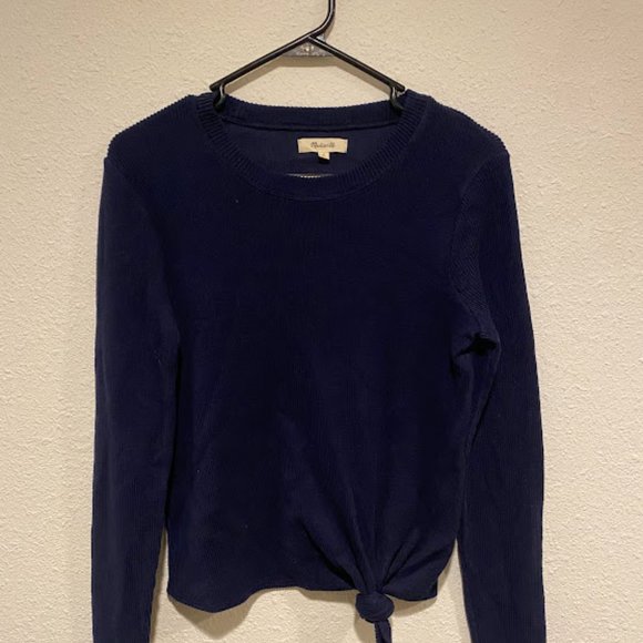 Madewell Ribbed Tie Tee - Picture 1 of 3